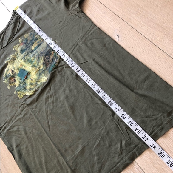 Kaft Outdoor Graphic T-Shirt in Olive Green Men’s Size L - Picture 3 of 9